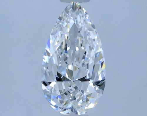 0.51 carat D-VVS2 Natūralus Pear Deimantas (1)