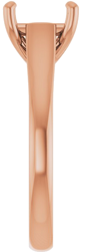 Sužadėtuvių Žiedas „Solitaire“ 585 Rožinis Aukso Square 6.5mm (4)