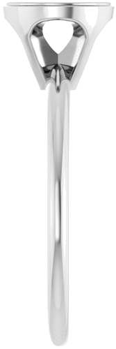 Sužadėtuvių Žiedas „Solitaire“ 585 Baltojo Aukso Round 7mm (4)