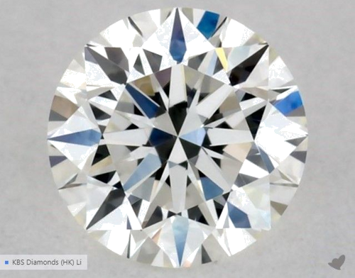 0.31 carat G-VVS2 Excellent cut Natūralus Round Deimantas (1)