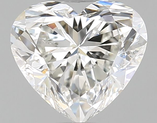 0.9 carat H-SI2 Natūralus Heart Deimantas (1)