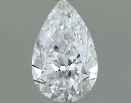 0.6 carat D-VVS2 Natūralus Pear Deimantas (1)