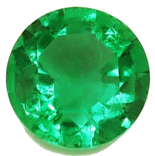 0.44 carat GREEN Round Smaragdas (1)
