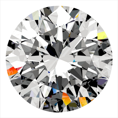 0.3 carat D-VS1 Excellent cut Natūralus Round Deimantas (1)