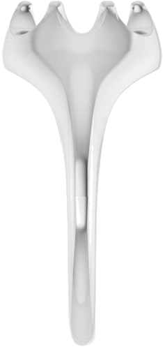 Sužadėtuvių Žiedas „Belcher Solitaire“ 417 Baltojo Aukso Oval 7mm x 5mm (4)