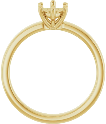 Sužadėtuvių Žiedas „Solitaire“ 585 Geltonojo Aukso Marquise 10mm x 5mm (2)