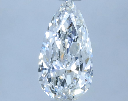 0.31 carat F-VVS2 Natūralus Pear Deimantas (1)