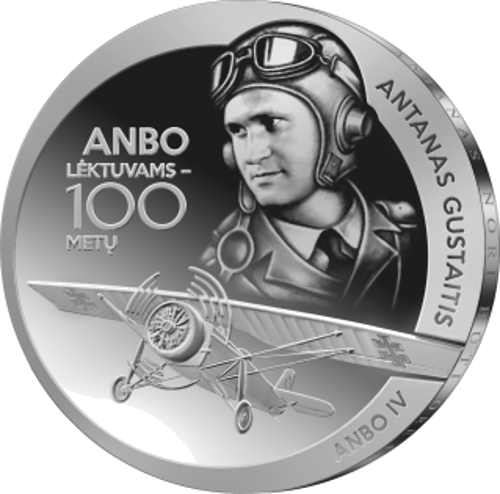 2025 Lithuania – 10 Euro Silver Coin ANBO Aircraft – 100 Years (1)