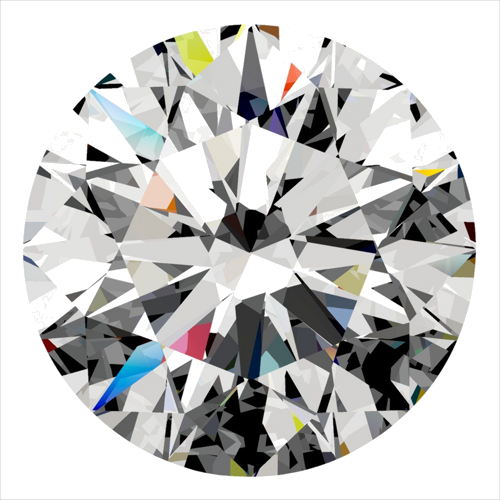 0.33 carat D-VS2 Excellent cut Natūralus Round Deimantas (1)
