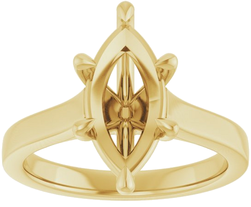 Sužadėtuvių Žiedas „Claw-Prong“ 14k yellow gold Marquise 13mm x 6.5mm (3)