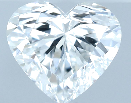 0.7 carat F-VS2 Natūralus Heart Deimantas (1)