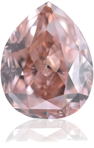 1.0 carat Fancy Orangey Pink-VS2 Natūralus Pear Deimantas (1)