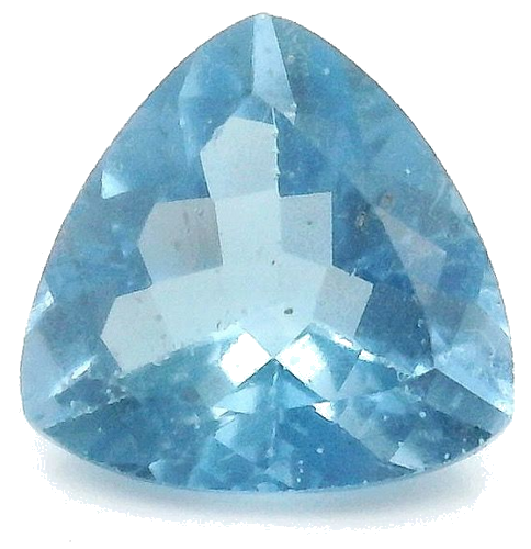 0.67 carat BLUE Triangular Aquamarine (1)
