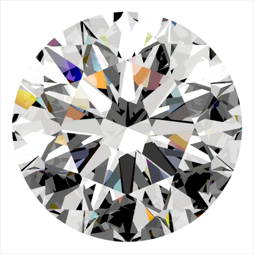 0.32 carat E-SI2 Excellent cut Natūralus Round Deimantas (1)