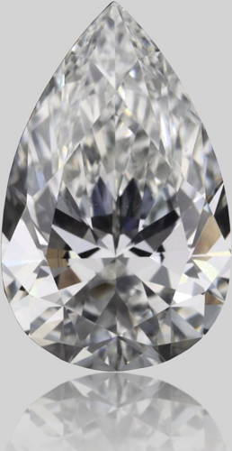0.72 carat F-VS1 Natūralus Pear Deimantas (1)