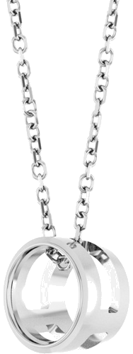Pakabukas „Solitaire Bezel-Set“ 14k white gold Round 6.5mm (2)