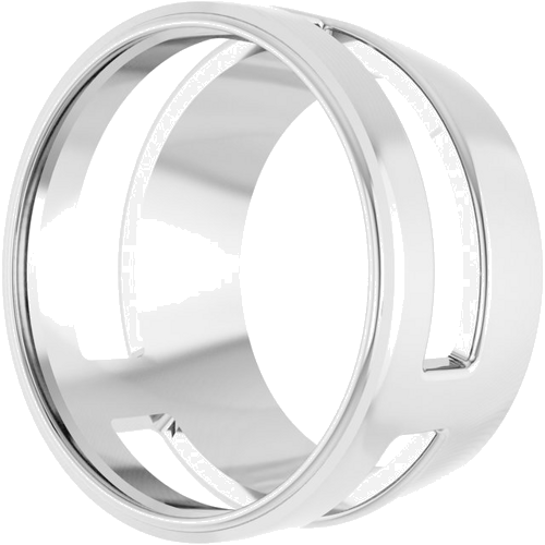 14K White 12 mm Round Slide Pendant Mounting (2)