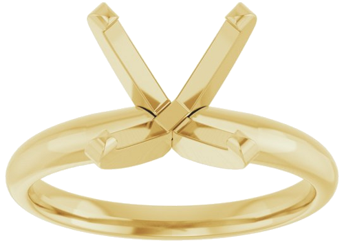 Sužadėtuvių Žiedas „Solitaire“ 14k yellow gold Round 9.5mm (3)