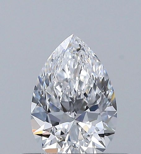 0.4 carat D-VVS2 Natūralus Pear Deimantas (1)