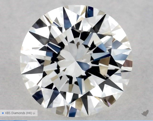 0.51 carat G-VVS2 Excellent cut Natūralus Round Deimantas (1)