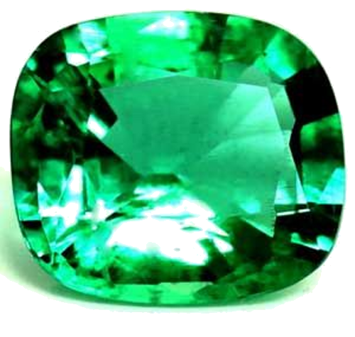 0.65 carat GREEN Cushion Smaragdas (1)