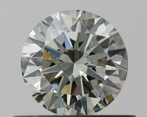 0.51 carat Fancy Dark  Gray-SI1 Very Good cut Natūralus Round Deimantas (1)