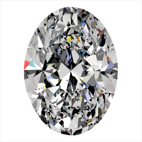 0.3 carat G-VVS1 Natūralus Oval Deimantas (1)