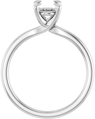 Sužadėtuvių Žiedas 10k white gold Oval 8mm x 6mm (2)