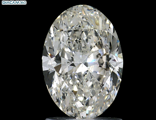 1.7 carat I-SI2 Natūralus Oval Deimantas (1)