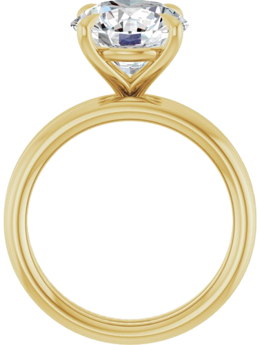 Sužadėtuvių Žiedas „Claw-Prong Solitaire“ 10k yellow gold Round 10mm (7)