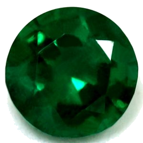 0.67 carat GREEN Round Smaragdas (1)