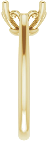 Sužadėtuvių Žiedas „Solitaire“ 14k yellow gold Round 9mm (4)