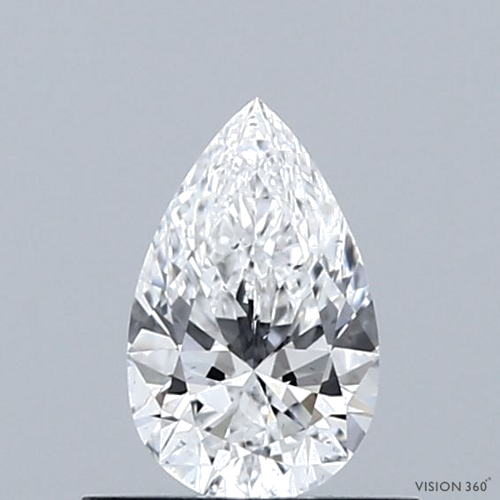 0.51 carat E-SI1 Natūralus Pear Deimantas (1)