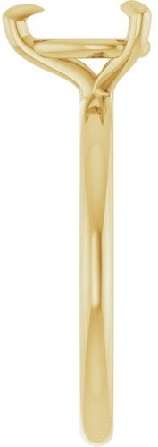 Sužadėtuvių Žiedas „Solitaire“ 585 Geltonojo Aukso Pear Shape 8mm x 6mm (4)