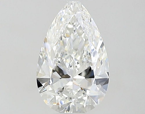 0.5 carat F-VVS2 Natūralus Pear Deimantas (1)