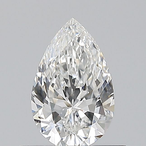 0.5 carat F-VS2 Natūralus Pear Deimantas (1)