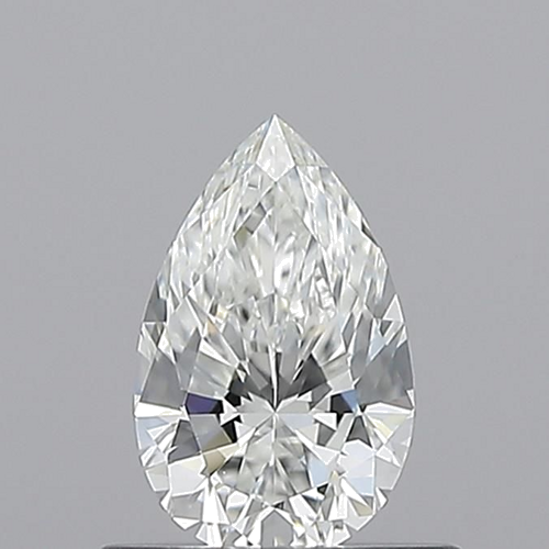 0.5 carat F-VVS2 Natūralus Pear Deimantas (1)