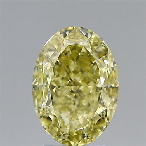 3.08 carat Fancy Yellow-SI1 Natūralus Oval Deimantas (1)