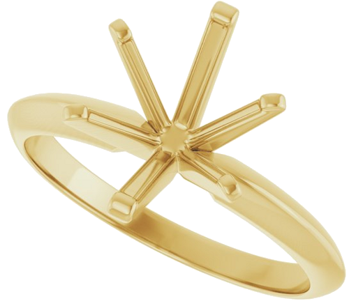 Sužadėtuvių Žiedas „Solitaire“ 585 Geltonojo Aukso Oval 10mm x 8mm (5)