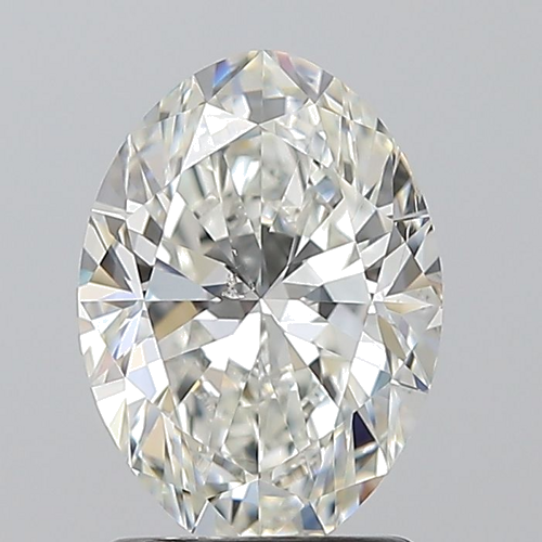 1.5 carat H-SI1 Natūralus Oval Deimantas (1)