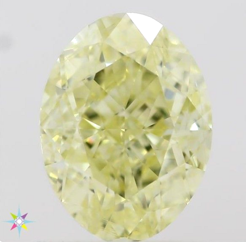 1.05 carat Fancy  Yellow-IF Natūralus Oval Deimantas (1)