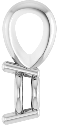 Pakabukas „Solitaire“ 585 Baltojo Aukso Round 3mm (3)