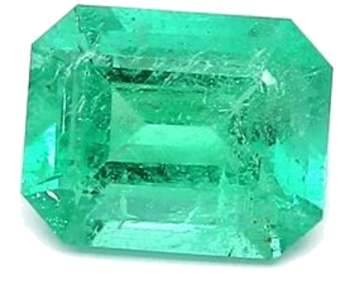 1.96 carat GREEN STEP cut Octagonal Smaragdas (1)