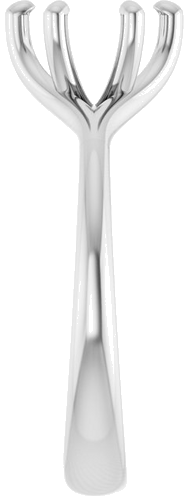Sužadėtuvių Žiedas „Solitaire“ 585 Baltojo Aukso Round 7.4mm (4)