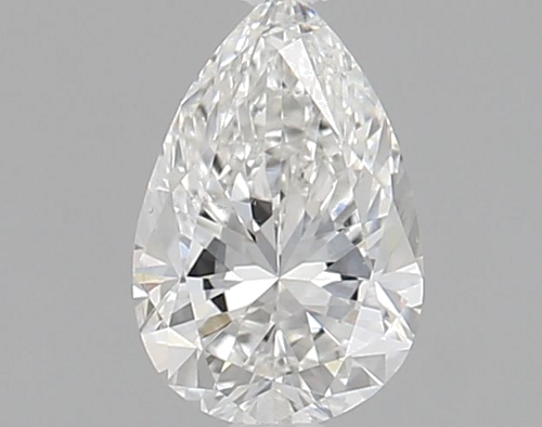 0.51 carat F-SI1 Natūralus Pear Deimantas (1)