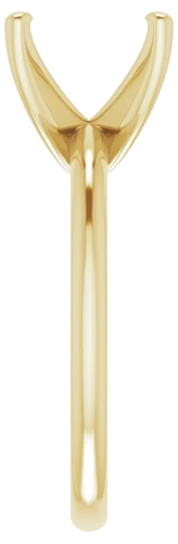 18K Yellow  11x9 mm Oval Solitaire Engagement Ring Mounting (4)