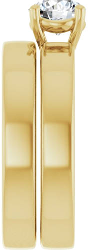 14K Yellow 5.8 mm Round Solitaire Engagement Ring Mounting (9)