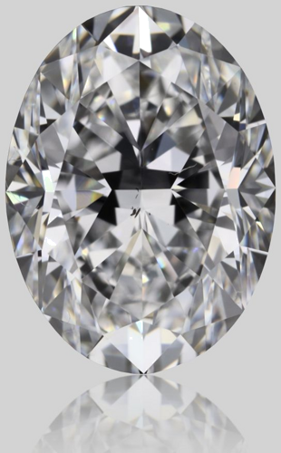 1.71 carat D-VS2 Natūralus Oval Deimantas (1)