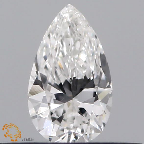 0.18 carat F-SI1 Natūralus Pear Deimantas (1)