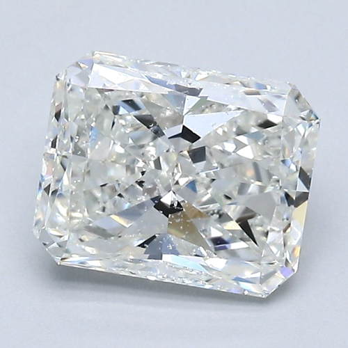 2.01 carat H-SI1 Natūralus Radiant Deimantas (1)